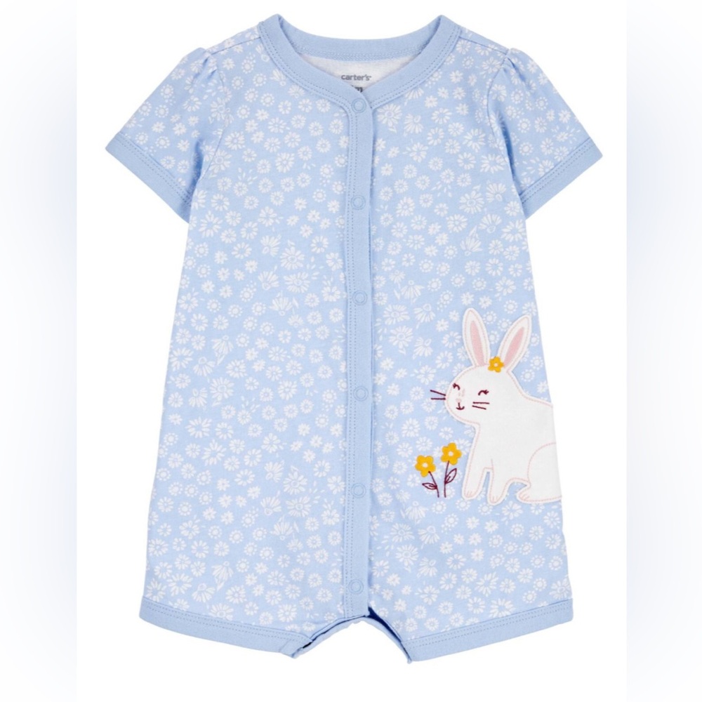 NWT Carter’s Baby Bunny Snap-Up Romper - 3M